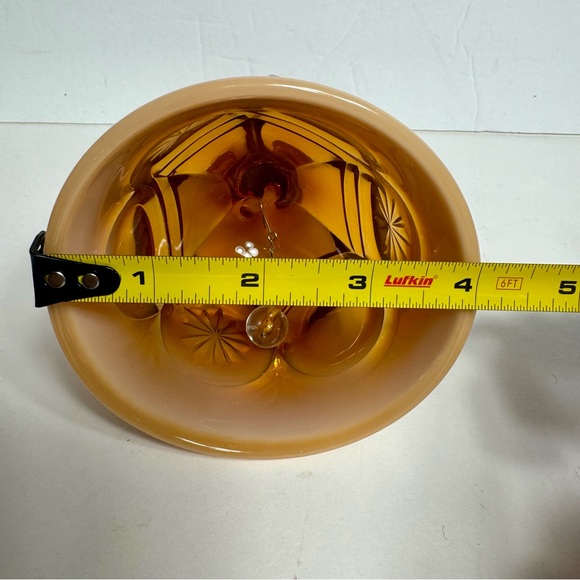 Vintage Fenton bell Glass Cameo Opalescent Moon and Stars Bell - Picture 11 of 11